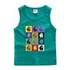 Chaleco infantil ropa infantil para niños lobo espacial asesino verano nuevo bebé camiseta sin mangas delgada exterior algodón top