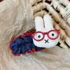 Pinza de plátano Miffy de conejo linda y versátil estilo coreano para toda la parte posterior de la cabeza, nuevo pasador de felpa de alta gama para niñas