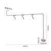 Estante de Exhibición para Tienda de Ropa Montado en la Pared Estante para Ropa para Tienda de Ropa para Hombre y Mujer Estante de Exhibición de Acero Inoxidable