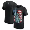Verão Roman Reigns Ytc Masculino e Feminino Lutador(a) Asuka Top de Manga Curta Estampado Digitalmente 3D Luta de Competição WWE