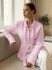 Camisa tie-dye feminina transfronteiriça, estilo europeu e americano, novo modelo outono e inverno 2026, blusa cardigã de fita, camisa feminina de algodão puro slim-fit para o trabalho