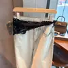 Lenço de Cabeça Triangular de Crochê com Renda Feito à Mão Estilo Coreano para Mulheres, Estilo Retro Artístico, Acessórios de Saia e Barra Tricotados Vazados