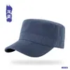 Sombrero Plano de Cuatro Estaciones Cepillado para Hombre, Gorra Lisa de Copa Suave de Alta Gama para Personas de Mediana Edad y Mayores, Sombrero con Protección Solar y Visera