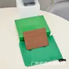 Porta-Cartões de Couro Trançado Unisex Fino e de Alta Qualidade, Compacto, Conveniente e Prático, Design com Múltiplos Compartimentos para Cartões