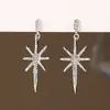 Pendientes de Rebaja [50 centavos el par] Pendientes de Tachuela Incrustados de Diamantes Estilo Coreano Simples Versátiles Pendientes de Corazón Flor