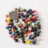 Cuentas sueltas de cerámica de 8 mm, color caramelo, redondas de varios colores, material tejido, cuentas de cerámica Jingdezhen, para estudiantes y mujeres.