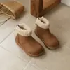 Botas Birkenstock Retro Francesas Ins Otoño e Invierno 2026 Nuevo Estilo Coreano Botines Cortos de Terciopelo para Niñas Zapatos de Algodón Peludos para Niños