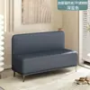 Banqueta de Troca de Sapatos de Luxo Leve, Banqueta com Armazenamento, Banqueta Sofá com Encosto em Couro Arranhador de Gato, Banqueta de Fim de Cama, Banco de Descanso para Loja de Roupas e Sapatos com Armazenamento