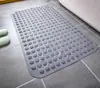 Alfombrilla de ducha de silicona engrosada, antideslizante, con características de masaje y secado rápido, adecuada para baños y aseos, con un diseño de masaje de pies