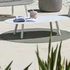 Sofá Exterior Creativo Silla Individual de Mimbre Mesa de Café Balcón Mesa de Café de Tres Piezas Silla de Terraza para B&B Jardín Impermeable y Protección Solar