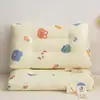 Almohada infantil de gasa de doble capa 100% algodón, almohada para siesta de jardín de infantes, almohada de dibujos animados cómoda para bebé, almohada para el hogar lavable a máquina