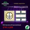 Lâmpada de Esterilização Ultravioleta 3535Uvc Contas 275+395Nm Contas de Lâmpada de Banda Dupla Potência de Luz 5-8Mw Luz Roxa LED Patch