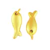 Collar Colgante Pez Amarillo Pequeño Técnica Antigua Chapado en Oro Estilo Xiaohongshu, un Símbolo de Prosperidad y Buena Fortuna, Cadena para Suéter, Regalo para Novia