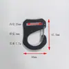 Suministro de fábrica accesorios gancho de alambre hebilla de resorte material metálico de aluminio de aviación hebilla de 9 palabras de 1 pulgada hebilla de resorte