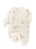 Ropa Acolchada para Recién Nacidos Bebé Recién Nacido 40g Engrosada Ropa de Mariposa Bebé Algodón Antibacteriano Tipo A Mono Pijama