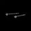 Cabeza de Resina Tazón Aguja Portaperlas Accesorios No Alérgicos Pendientes de Resina Joyería DIY Cuentas Portavasos Vacío Pendientes Transparentes