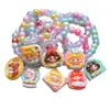 Pulsera Nueva para Niños Princesa Linda Joyería para Estudiantes Accesorios de Pulsera Niñas Elsa Blancanieves Estilo Verano Pulsera Multicolor