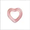 Directo de fábrica nuevo más vendido anillo de natación de lentejuelas forma de corazón transparente amor anillo de natación inflable anillo de natación rosa juguetes acuáticos