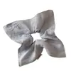 Anel de Cabelo para Intestino Grosso de Senhora Delicada Corda de Cabelo Quadrada Cor Sólida Fresca Corda de Cabelo Flor Quadrada Corda de Cabeça Elástica para Rabo de Cavalo Novo Estilo Flor de Cabeça