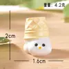 Dibujo Animado Transfronterizo Lindo Cono de Helado Patito Hecho a Mano Micro-Paisaje Decoración de Escritorio Accesorios DIY para Cono de Helado