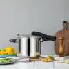 Grade de Vaporização Universal de Aço Inoxidável, Rack de Vaporização para Panela de Arroz de Perna Alta, Rack de Vaporização para Panela de Pressão, Rack de Vaporizador com Separação de Água, Rack de Vaporização Doméstico para Cozinha