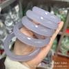 Fornecimento ao vivo de material externo mongol pulseira taro roxo pulseira feminina jade pulseira alta imitação jade hotan luar azul jade pulseira