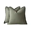 Funda de almohada de ramio estilo bohemio color liso borla cabecero cojín cojín de asiento sala de estar funda de almohada para sofá Transfronterizo