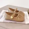 Zapatos de Princesa para Niñas 2025 Otoño Nuevo Estilo Pequeño Fragante Moda para Niña Suela Suave Antideslizante Zapatos Individuales de Frijol para Bebé