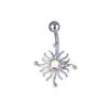 Moda Europea y Americana Color AB Anillo para el Ombligo al por Mayor Acero Inoxidable Varios Alas Sexy Corazón Mariposa Circonita Joyería para el Ombligo