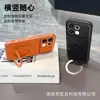 Compatible con OPPO Reno16F Funda de teléfono con soporte magnético texturizada de cuero Corning A6X ventana de visualización grande FindX9S cubierta protectora