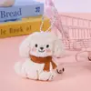 Nueva Familia de Perros Cachorros de Dibujos Animados Bufanda Corbata de Moño Accesorios para Muñecas Decoración de Bolsos Accesorios DIY Colgante Venta al por Mayor