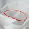 Novo Tornozeleira de Corda Vermelha para o Ano de Nascimento, Riqueza Ilimitada, Design de Nicho Pulseira de Mão, Presente de Tornozeleira para Casal