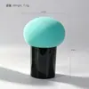 Esponja de belleza con cabeza redonda o de hongo, adecuada para uso tanto en seco como en húmedo, se expande al mojarse, borla de poliuretano hidrófila en una caja