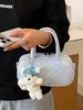 Bolso Cruzado Estampado de Lunares Estilo Coreano Bolso de Mano Fresco Dulce Bolso de Bolos Bolso de Hombro de Moda Personalidad Nicho ins