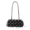 Bolsa Pequeña Cuadrada Fresca de Mano Estilo Coreano al por Mayor para Mujer 2026 Otoño Nuevo Bolso de Hombro Único con Lunares y Lazo Bolso de Axila de Moda