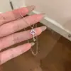 Collar de Llave Pequeña Microincrustada para Mujer, Lujo Accesible Diseño de Nicho, Colgante Personalizado de Gama Alta, Cadena para Clavícula, Estilo de Celebridad de Internet