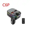 Nuevo C6P Bluetooth para Coche Mp3 Llamada Manos Libres con Mando a Distancia Transmisor Fm Cargador de Coche Bluetooth 3A Fuente de Fábrica