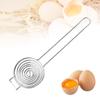 Separador de Clara de Huevo de Acero Inoxidable Mango Extendido Creativo Separador de Clara y Yema de Huevo Valla para Olla Caliente en Stock