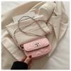 Bolso Casual de Cuadros para Mujer 2025 Primavera Nuevo Bolso Cruzado Cadena Versátil Exquisito Bolso Cuadrado Pequeño Bolso Brillante para Mujer