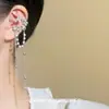Presilhas de Orelha de Fada Borboleta Super Feéricas com uma Vibe Descolada, Flores em Forma de Cobra, Strass Bordados com Estrelas e Tassel Doce