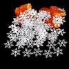 Decoración Navideña Transfronteriza Copos de Nieve Confeti para Lanzar Fiesta de Bodas DIY Copos de Nieve Falsos Fabricante de Accesorios Navideños