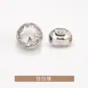 Borde fino con incrustaciones de diamantes botones de camisa cosidos a mano pequeño abrigo estilo Chanel ropa chamarra cortavientos suéter tejido botones metálicos