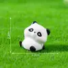 Pelúcia de Panda Fofo com Decorações DIY de Bambu Acessórios para Pendurar Carro Mesa Paisagem em Miniatura Pequenos Enfeites
