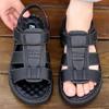 Sandalias de Playa de Velcro para Hombre Suela Gruesa Ligeras Transpirables Casuales Medias Pantuflas Zapatos Abiertos para Hombre al Aire Libre Venta al por Mayor