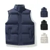 Colete acolchoado preto para homens, modelo novo, quente e com forro de fleece, colete de algodão sem mangas, colete masculino espesso