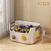 Caja de almacenamiento para juguetes infantiles con ruedas, gran capacidad, organizador para muñecas de bebé, caja de almacenamiento para el hogar para bloques de construcción y bocadillos