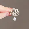 Broche Antiexposição Laço de Fita High-End Luxo Versátil Alfinete Simples Acessório Antiexposição para Terno
