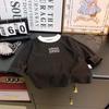 Camiseta de Manga Larga para Niños, Nuevo Estilo Otoñal, Camisa Térmica Cálida de Capa Base para Niñas, Ropa de Capa Base para Niños, Atuendo de Otoño, Ropa Infantil para Niñas