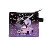 Nova Carteira de Moedas Desenho Animado Kuromi da Sanrio Moda Infantil Pequena Bolsa de Dinheiro Meninos e Meninas do Ensino Fundamental Bolsa de Armazenamento Fofa