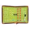 Zíper duplo mesa de areia coach placa tática placa tática futebol cinto magnético dobrável zíper couro PU